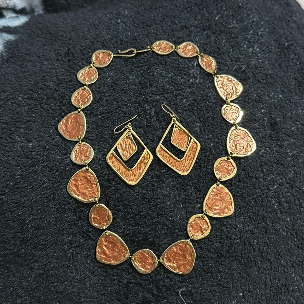 Anne dick necklace + earrings